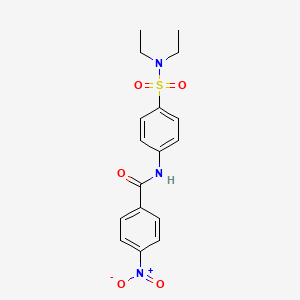 molecular formula C17H19N3O5S B3729116 N-[4-(diethylsulfamoyl)phenyl]-4-nitrobenzamide 