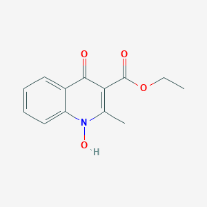 molecular formula C13H13NO4 B372936 ethyl 1-hydroxy-2-methyl-4-oxo-1,4-dihydro-3-quinolinecarboxylate 