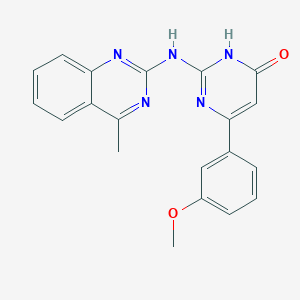 molecular formula C20H17N5O2 B3729809 6-(3-methoxyphenyl)-2-[(4-methylquinazolin-2-yl)amino]pyrimidin-4(3H)-one 