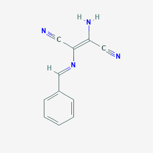molecular formula C11H8N4 B372989 (E)-2-amino-3-(benzylideneamino)but-2-enedinitrile CAS No. 56029-18-6