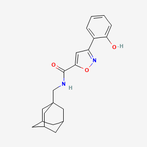 molecular formula C21H24N2O3 B3730029 N-[(ADAMANTAN-1-YL)METHYL]-3-(2-HYDROXYPHENYL)-1,2-OXAZOLE-5-CARBOXAMIDE 