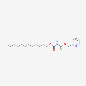 molecular formula C20H32N2O3S B373013 Dodecyl N-[(pyridin-2-ylmethoxy)methanethioyl]carbamate CAS No. 148204-38-0