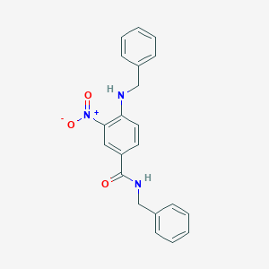 molecular formula C21H19N3O3 B373025 N-benzyl-4-(benzylamino)-3-nitrobenzamide CAS No. 291528-43-3