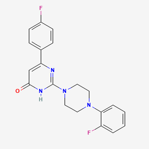 molecular formula C20H18F2N4O B3730840 6-(4-fluorophenyl)-2-[4-(2-fluorophenyl)piperazin-1-yl]pyrimidin-4(3H)-one 