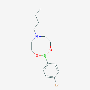 molecular formula C14H21BBrNO2 B037313 2-(4-Bromophenyl)-6-butyl-1,3,6,2-dioxazaborocane CAS No. 1257642-68-4