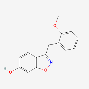 molecular formula C15H13NO3 B3732212 3-(2-Methoxybenzyl)-1,2-benzoxazol-6-ol 