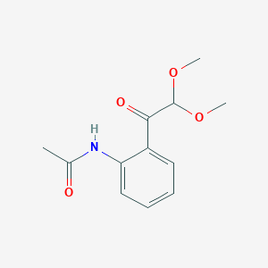 molecular formula C12H15NO4 B373246 N-[2-(2,2-dimethoxyacetyl)phenyl]acetamide 