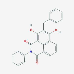 molecular formula C25H17NO4 B373261 5-benzyl-3,6-dihydroxy-2-phenyl-1H-benzo[de]isoquinoline-1,4(2H)-dione 