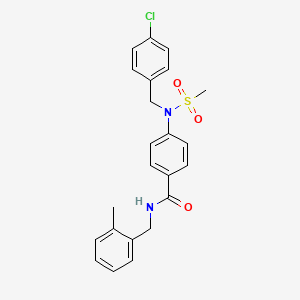 4-[(4-chlorobenzyl)(methylsulfonyl)amino]-N-(2-methylbenzyl)benzamide