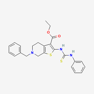 ethyl 2-[(anilinocarbonothioyl)amino]-6-benzyl-4,5,6,7-tetrahydrothieno[2,3-c]pyridine-3-carboxylate