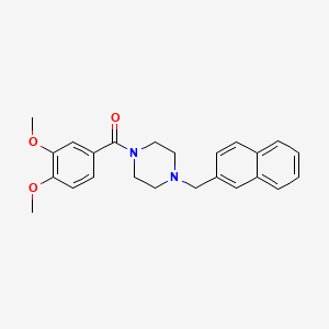 1-(3,4-dimethoxybenzoyl)-4-(2-naphthylmethyl)piperazine
