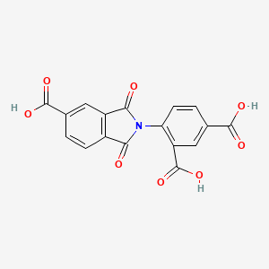 molecular formula C17H9NO8 B3732887 4-(5-carboxy-1,3-dioxo-1,3-dihydro-2H-isoindol-2-yl)isophthalic acid 