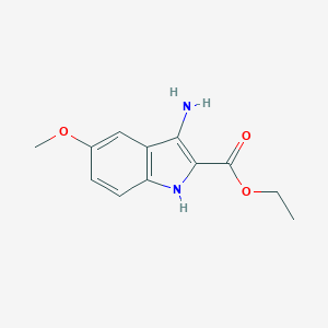 molecular formula C12H14N2O3 B037330 ethyl 3-amino-5-methoxy-1H-indole-2-carboxylate CAS No. 1217644-25-1