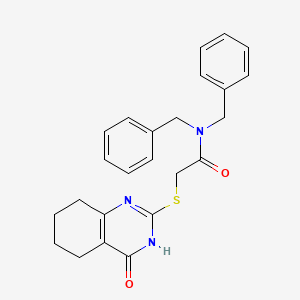 molecular formula C24H25N3O2S B3733006 N,N-DIBENZYL-2-[(4-OXO-3,4,5,6,7,8-HEXAHYDROQUINAZOLIN-2-YL)SULFANYL]ACETAMIDE 