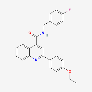 molecular formula C25H21FN2O2 B3733159 2-(4-ethoxyphenyl)-N-[(4-fluorophenyl)methyl]quinoline-4-carboxamide CAS No. 5692-48-8