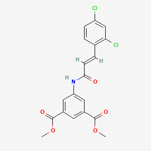 molecular formula C19H15Cl2NO5 B3733185 dimethyl 5-{[3-(2,4-dichlorophenyl)acryloyl]amino}isophthalate 