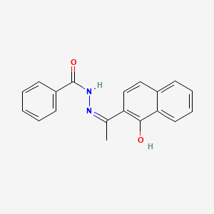 molecular formula C19H16N2O2 B3733929 N-[(Z)-1-(1-hydroxynaphthalen-2-yl)ethylideneamino]benzamide 