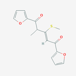 1,5-Di(2-furyl)-4-methyl-3-(methylsulfanyl)-2-pentene-1,5-dione