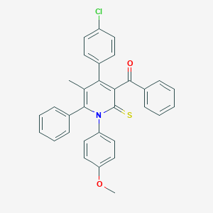 [4-(4-Chlorophenyl)-1-(4-methoxyphenyl)-5-methyl-6-phenyl-2-thioxo-1,2-dihydro-3-pyridinyl](phenyl)methanone