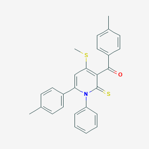 (4-Methylphenyl)[6-(4-methylphenyl)-4-(methylsulfanyl)-1-phenyl-2-thioxo-1,2-dihydro-3-pyridinyl]methanone