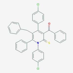 [5-Benzyl-1,4-bis(4-chlorophenyl)-6-phenyl-2-thioxo-1,2-dihydro-3-pyridinyl](phenyl)methanone