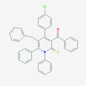 [5-Benzyl-4-(4-chlorophenyl)-1,6-diphenyl-2-thioxo-1,2-dihydro-3-pyridinyl](phenyl)methanone