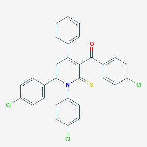 [1,6-Bis(4-chlorophenyl)-4-phenyl-2-thioxo-1,2-dihydro-3-pyridinyl](4-chlorophenyl)methanone