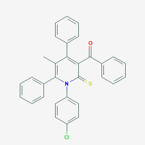 [1-(4-Chlorophenyl)-5-methyl-4,6-diphenyl-2-thioxo-1,2-dihydro-3-pyridinyl](phenyl)methanone