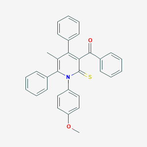 [1-(4-Methoxyphenyl)-5-methyl-4,6-diphenyl-2-thioxo-1,2-dihydro-3-pyridinyl](phenyl)methanone