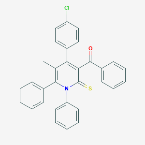 [4-(4-Chlorophenyl)-5-methyl-1,6-diphenyl-2-thioxo-1,2-dihydro-3-pyridinyl](phenyl)methanone