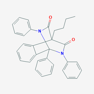 1-Butyl-8,9,12-triphenyl-9,12-diazatricyclo[6.2.2.0~2,7~]dodeca-2,4,6-triene-10,11-dione