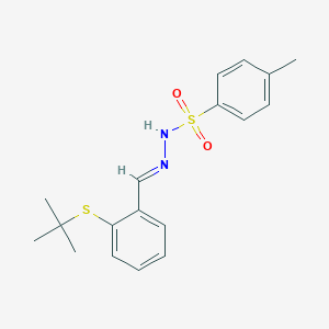 N'-[2-(tert-butylsulfanyl)benzylidene]-4-methylbenzenesulfonohydrazide