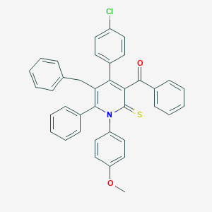[5-Benzyl-4-(4-chlorophenyl)-1-(4-methoxyphenyl)-6-phenyl-2-thioxo-1,2-dihydro-3-pyridinyl](phenyl)methanone