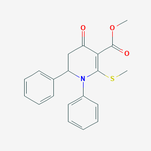 Methyl 2-(methylsulfanyl)-4-oxo-1,6-diphenyl-1,4,5,6-tetrahydro-3-pyridinecarboxylate