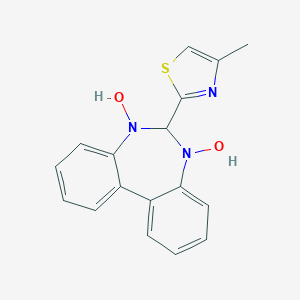 6-(4-methyl-1,3-thiazol-2-yl)-5H-dibenzo[d,f][1,3]diazepine-5,7(6H)-diol