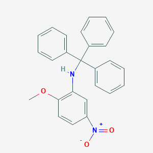 molecular formula C26H22N2O3 B373439 2-methoxy-5-nitro-N-tritylaniline 