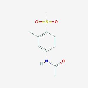 molecular formula C10H13NO3S B373464 N-[3-Methyl-4-(methylsulfonyl)phenyl]acetamide 