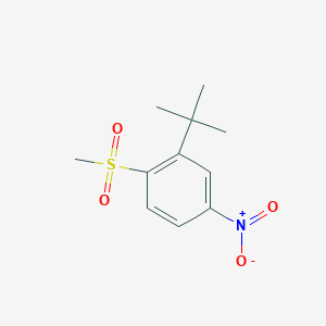 molecular formula C11H15NO4S B373466 2-Tert-butyl-1-(methylsulfonyl)-4-nitrobenzene 