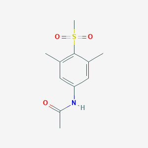 molecular formula C11H15NO3S B373467 N-[3,5-dimethyl-4-(methylsulfonyl)phenyl]acetamide 