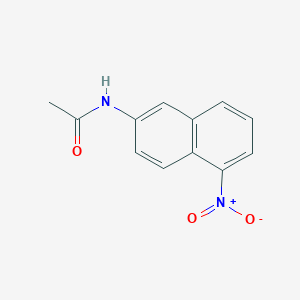molecular formula C12H10N2O3 B373502 N-{5-nitro-2-naphthyl}acetamide CAS No. 43014-68-2