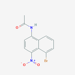 molecular formula C12H9BrN2O3 B373504 N-{5-bromo-4-nitro-1-naphthyl}acetamide CAS No. 165558-61-2