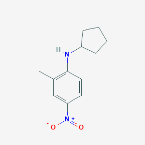 molecular formula C12H16N2O2 B373514 N-cyclopentyl-2-methyl-4-nitroaniline 