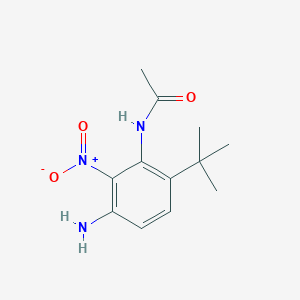 molecular formula C12H17N3O3 B373518 N-(3-amino-6-tert-butyl-2-nitrophenyl)acetamide 