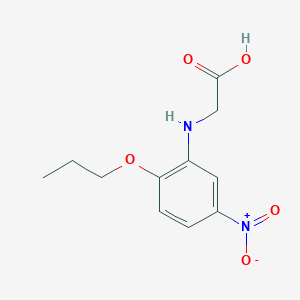 molecular formula C11H14N2O5 B373531 {5-Nitro-2-propoxyanilino}acetic acid 