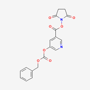 B3735412 benzyl 5-{[(2,5-dioxo-1-pyrrolidinyl)oxy]carbonyl}-3-pyridinyl carbonate CAS No. 5488-97-1