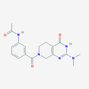 molecular formula C18H21N5O3 B3735622 N-(3-{[2-(dimethylamino)-4-oxo-4,5,6,8-tetrahydropyrido[3,4-d]pyrimidin-7(3H)-yl]carbonyl}phenyl)acetamide 