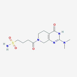 4-[2-(dimethylamino)-4-oxo-4,5,6,8-tetrahydropyrido[3,4-d]pyrimidin-7(3H)-yl]-4-oxo-1-butanesulfonamide