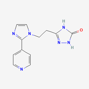 5-[2-(2-pyridin-4-yl-1H-imidazol-1-yl)ethyl]-2,4-dihydro-3H-1,2,4-triazol-3-one