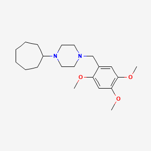 1-cycloheptyl-4-(2,4,5-trimethoxybenzyl)piperazine