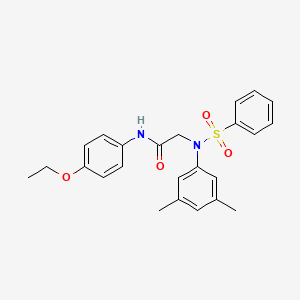 N~2~-(3,5-dimethylphenyl)-N~1~-(4-ethoxyphenyl)-N~2~-(phenylsulfonyl)glycinamide